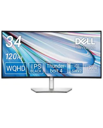Dell 34" Curved U3425WE Monitor - WQHD, 120Hz, Thunderbolt 4 - Electronics on KHMART