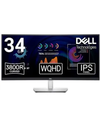 Dell 34" Curved P3424WE WQHD IPS Monitor - Gold on KHMART